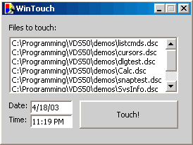 The WinTouch utility